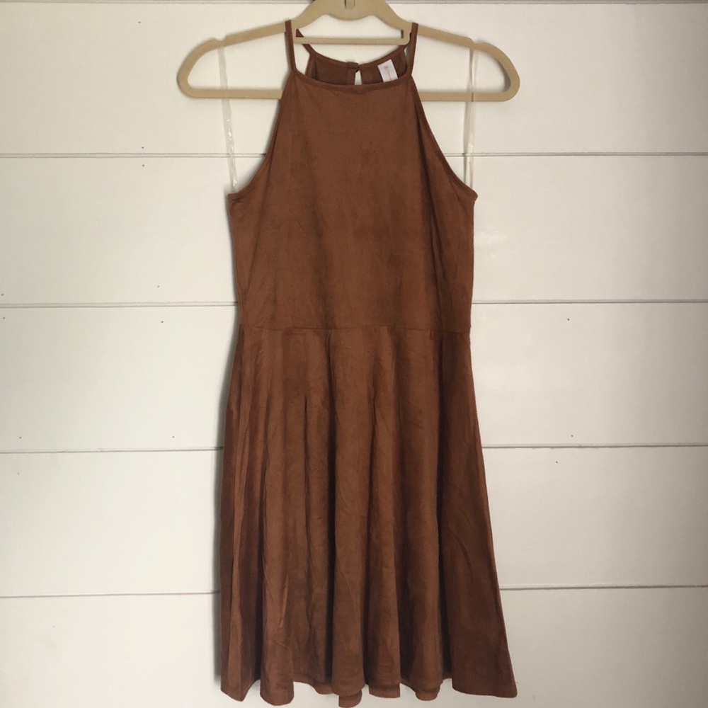Suede Skater Dress